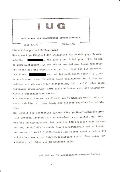 IUG info nr. 11 vom 18. Juni 1990