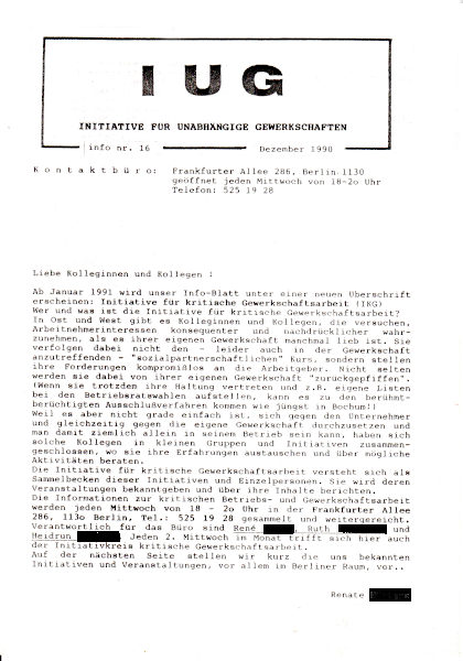 IUG info nr. 16 Dezember 1990