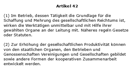 DDR Verfassung Artikel 42